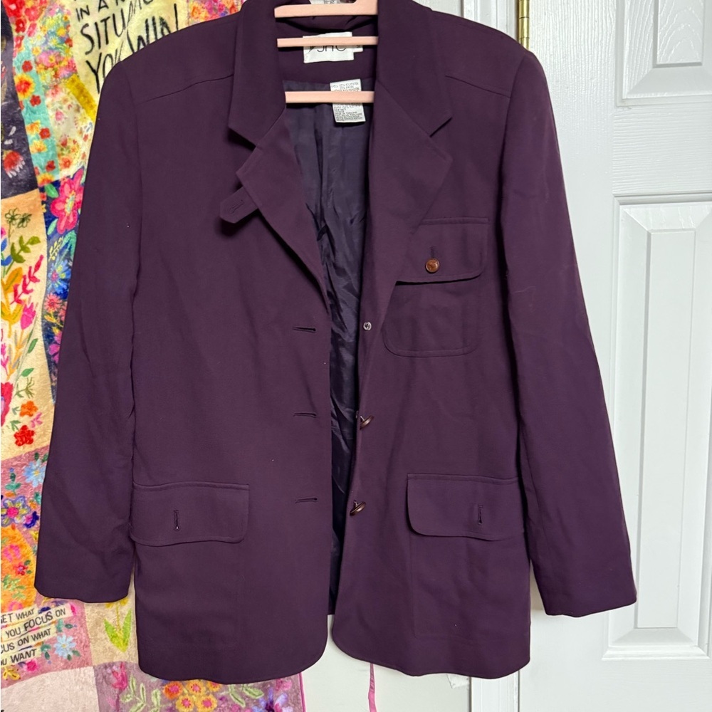 Jones New York Deep Purple Blazer​